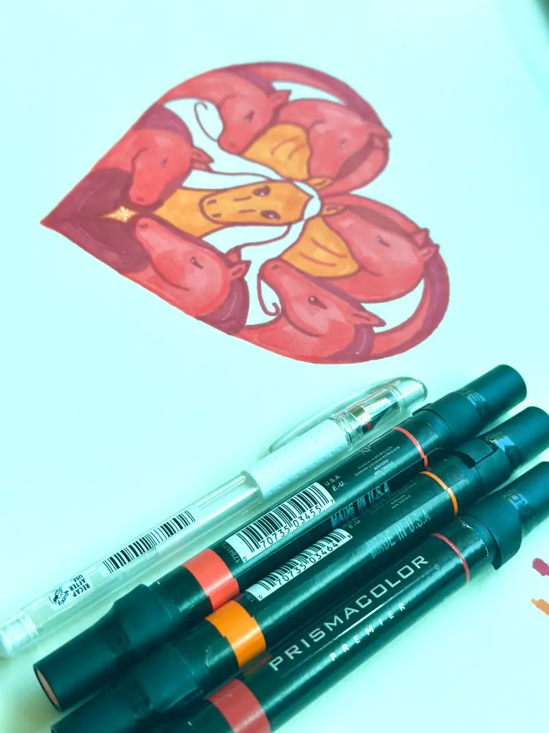 프리즈마마카,드로잉로그,시그노펜