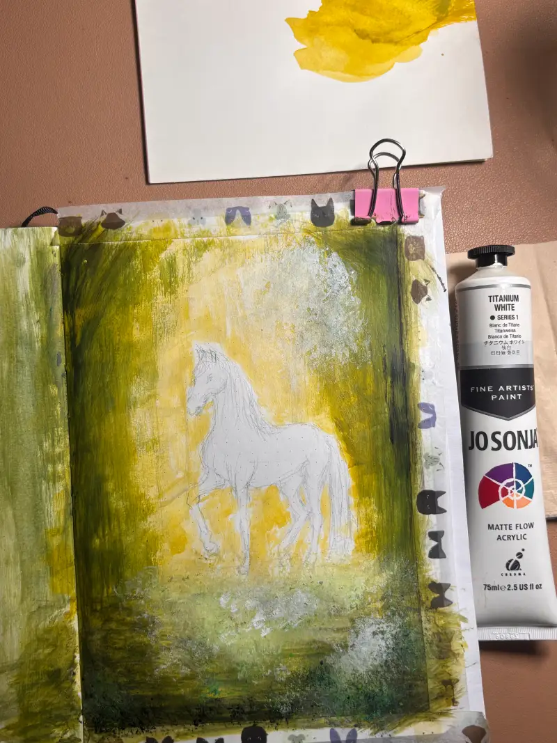 조소냐,아크릴물감,과슈