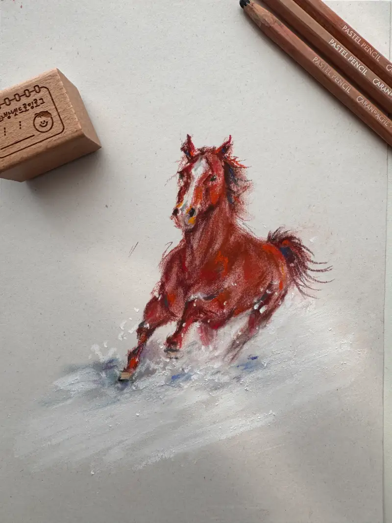 화방넷,드로잉로그,붉은말,소프트파스텔,파스텔,리메이크지