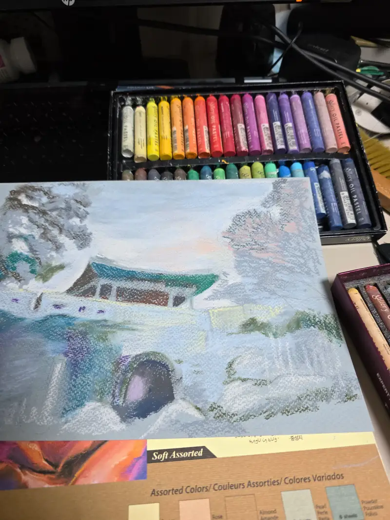 문교오일파스텔