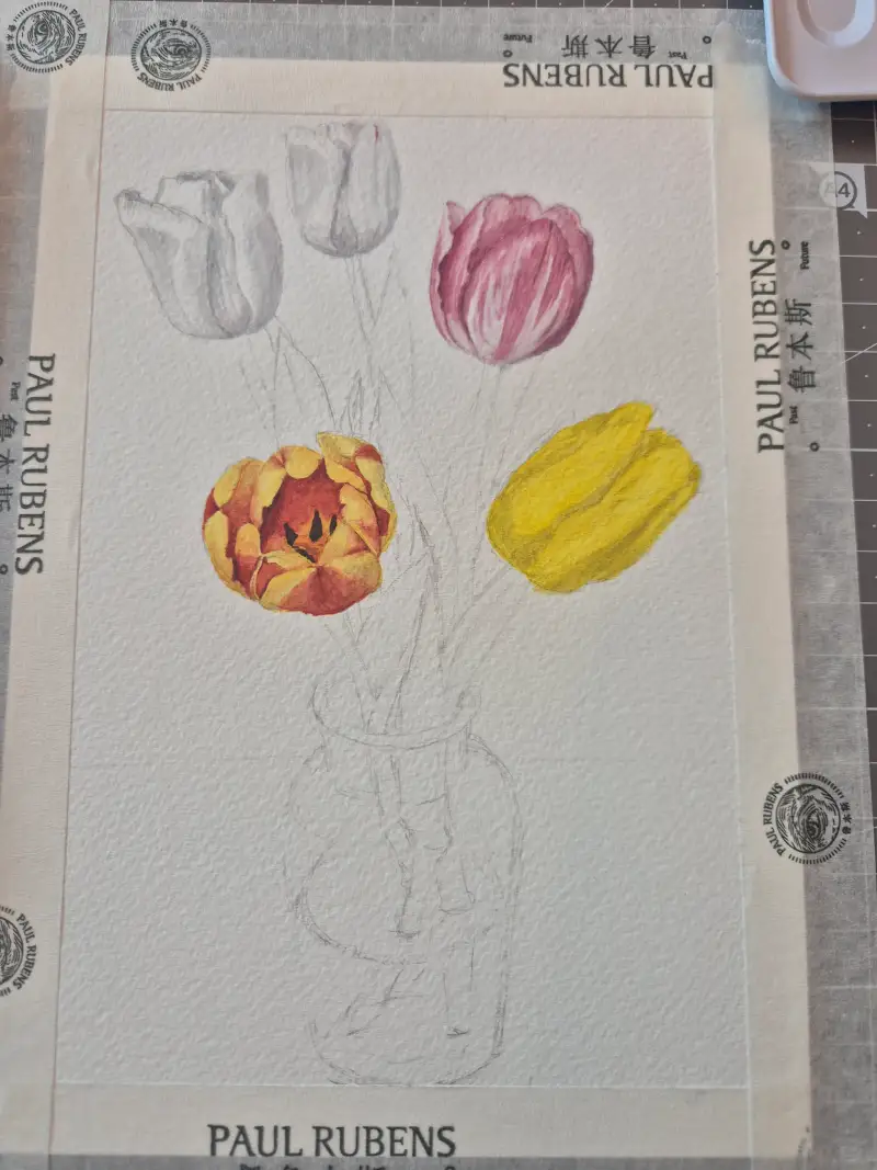 문교고체물감24색