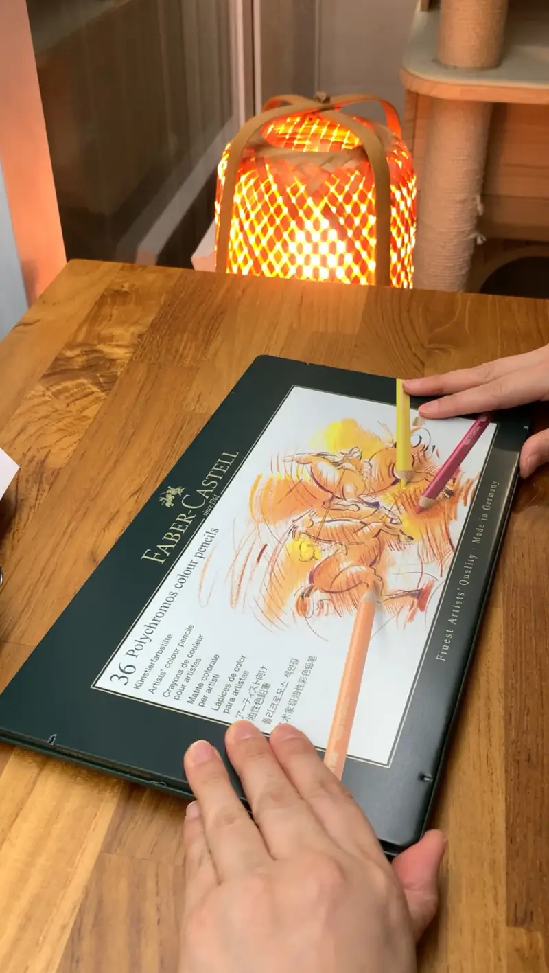 파버카스텔폴리크로모스,색연필,유성색연필,색연필화