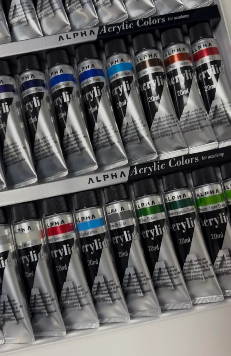 알파실버레벨아크릴물감