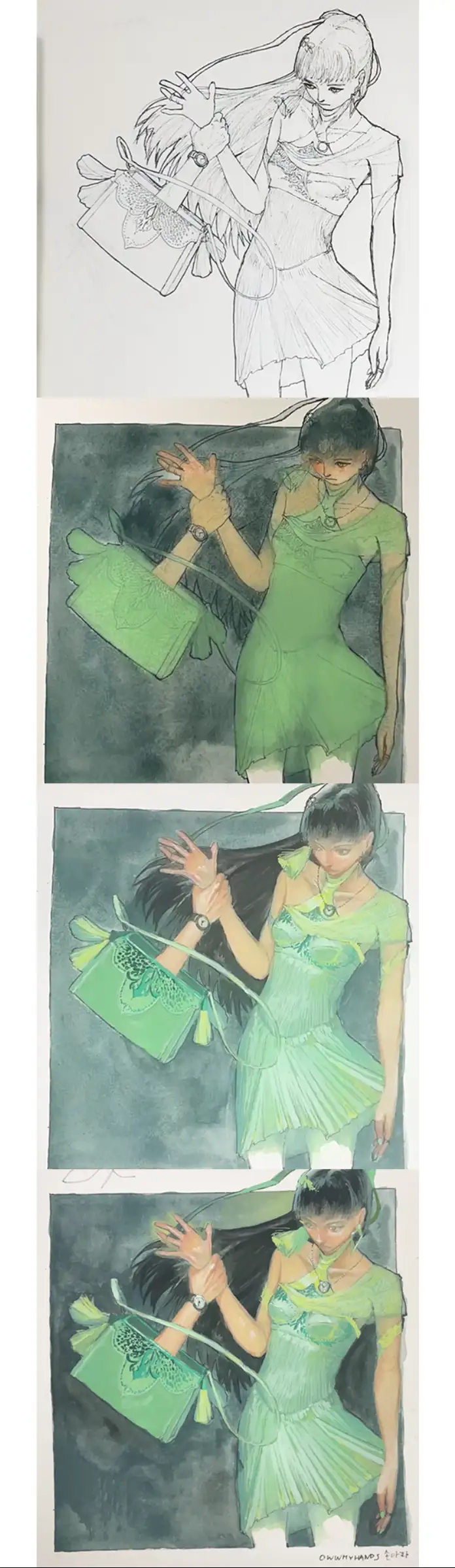 홀베인과슈,과슈,피그마