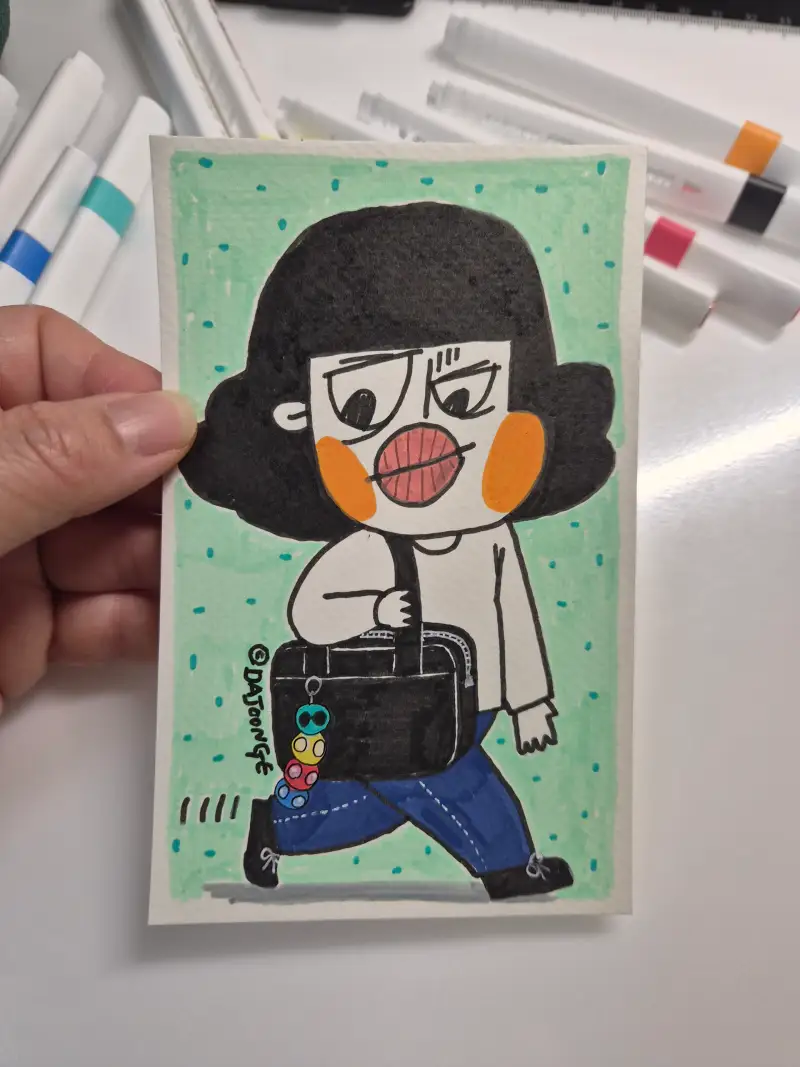 가방,드로잉로그,최애가방,다중이그림,컴퓨터싸인펜