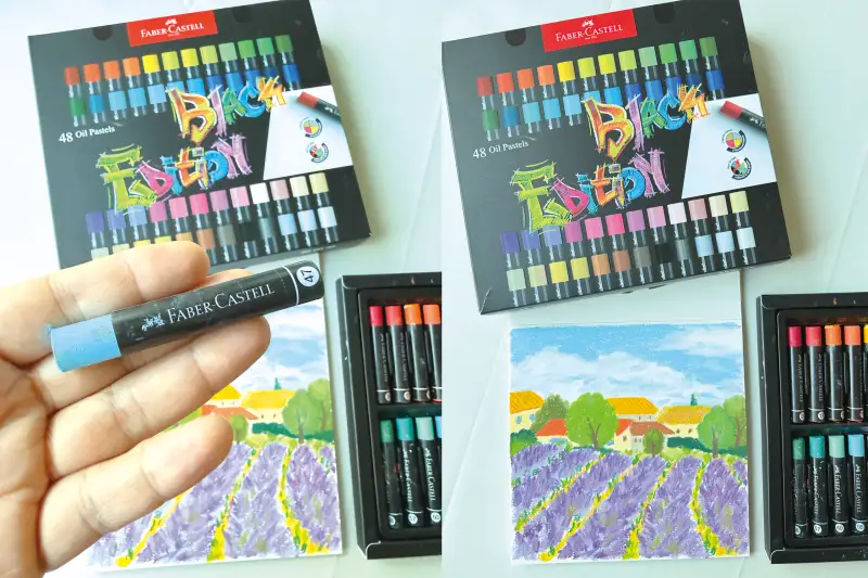 파버카스텔오일파스텔,파버카스텔블랙에디션,화방넷체험단,파버카스텔