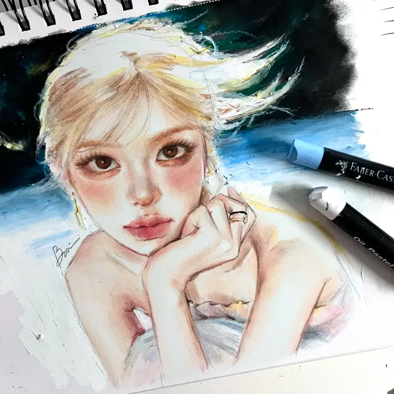 블랙에디션오일파스텔