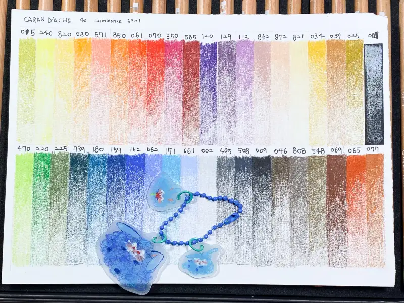 페인터즈,까렌다쉬,루미넌스6901,유성색연필