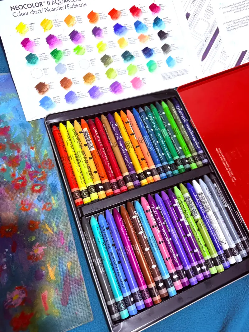 까렌다쉬네오칼라수성크레용40색