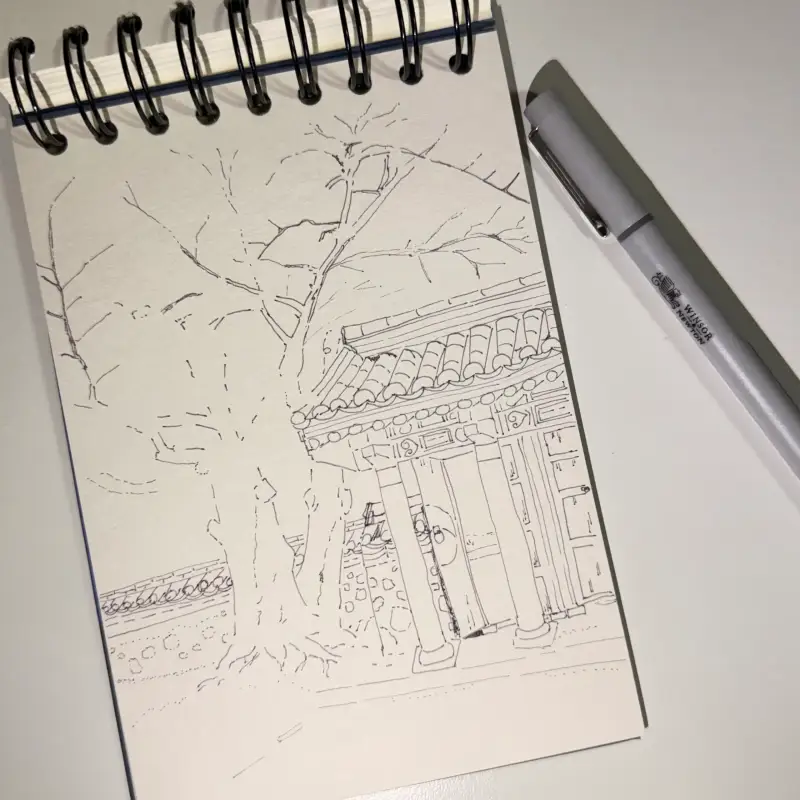 어반스케치,윈저앤뉴튼,펜라이너,파인라이너펜,쿨그레이