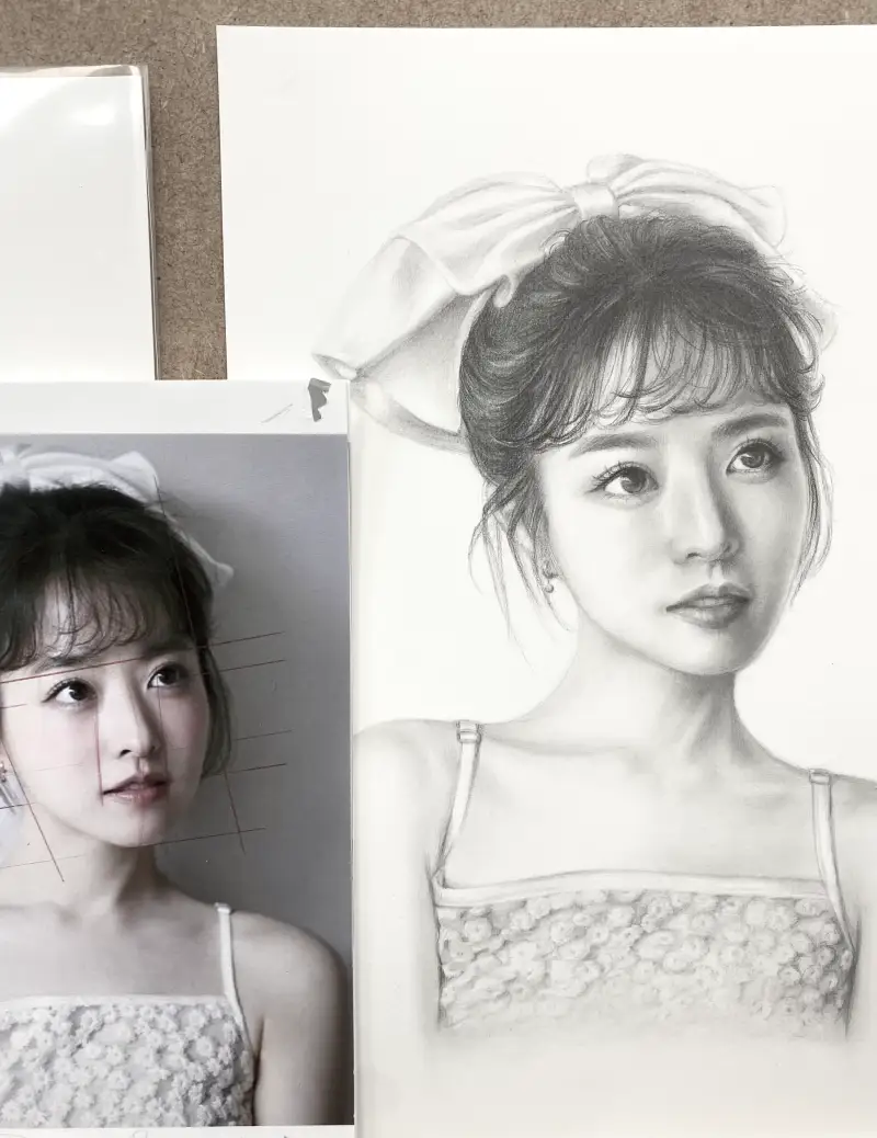 연필드로잉,인물화,스테인들러스