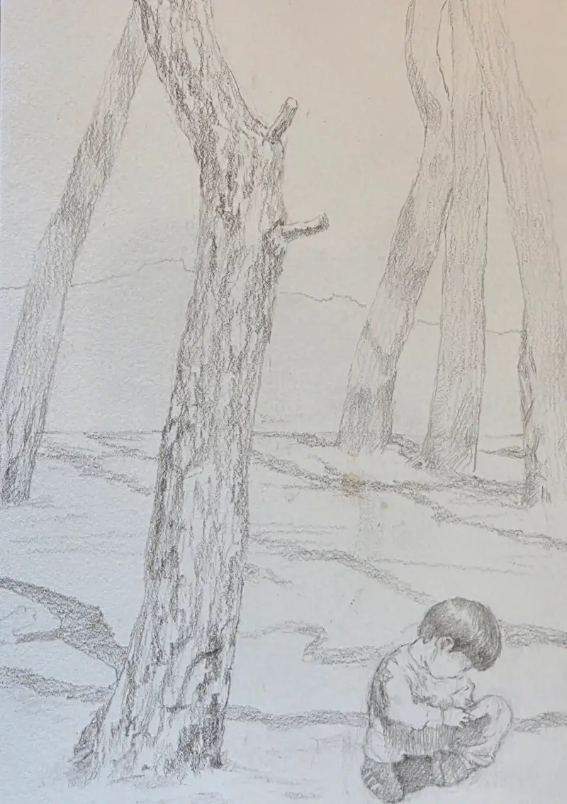 드로잉로그,춘천,솔밭,맑음,봄