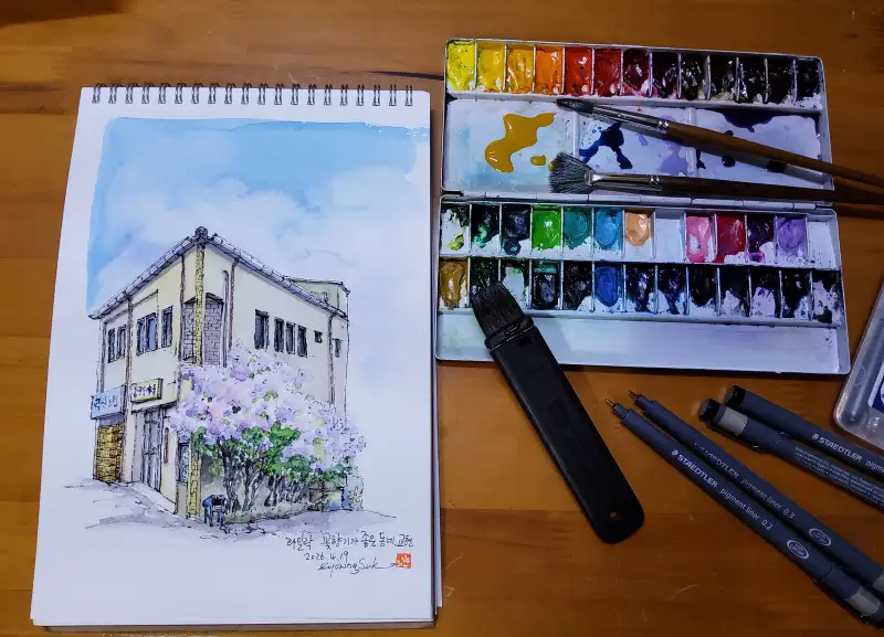 흥일파렛트,미젤로미션골드수채물감,이오이오붓