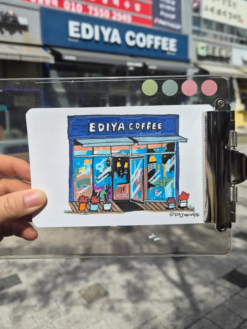 다중이아트,아크릴마카,컴퓨터싸인펜