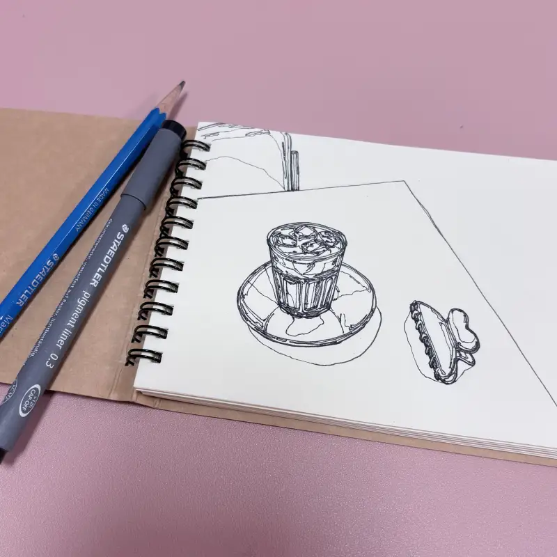 스테들러피그먼트라이너,스테들러연필,카페