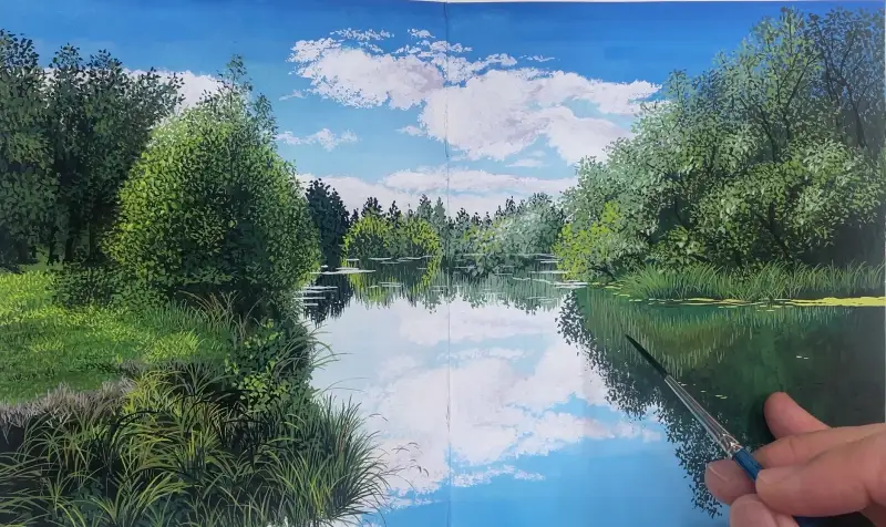 과슈,과슈그림,풍경화,gouache,gouachepainting,landscape,art,painting,relaxing,힐링