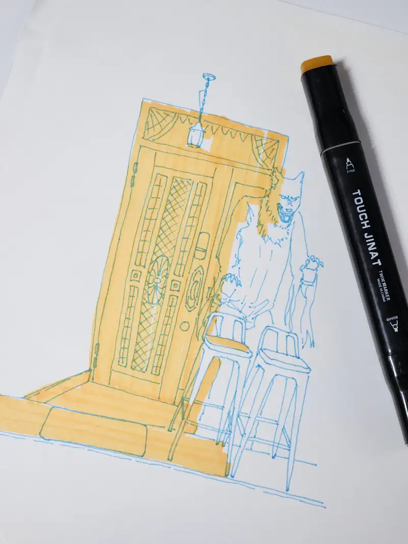 알코올마커,마커