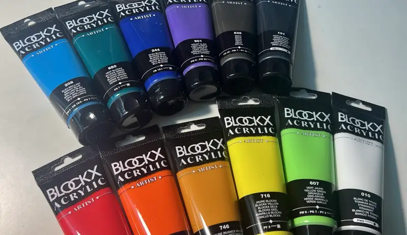 블락스,아크릴물감