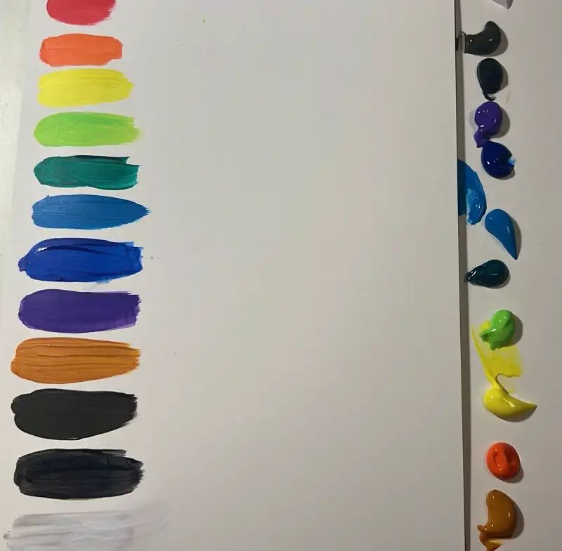 블락스,아크릴물감,발색