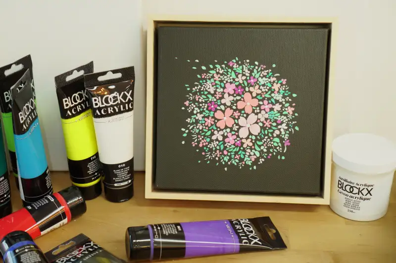 아크릴화,그림선물,액자캔버스,꽃그림,아크릴물감