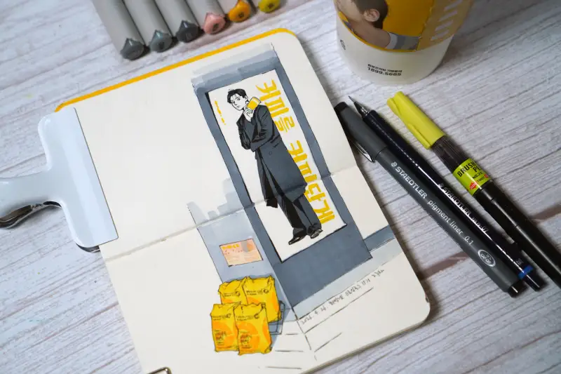 스틸만앤번델타,스테들러피그먼트라이너,지그쿠레타케붓펜