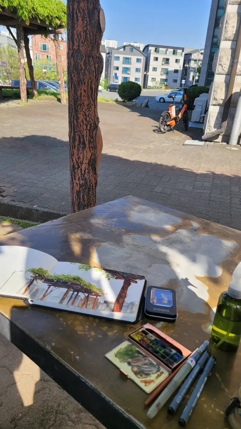 하네뮬레스케치북,그리달파파렛트,그리달파스탬프,스테들러피그먼트라이너펜