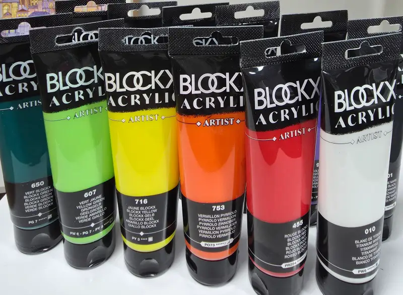 블락스아크릴물감12색