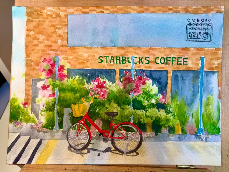 드로잉로그,수채화