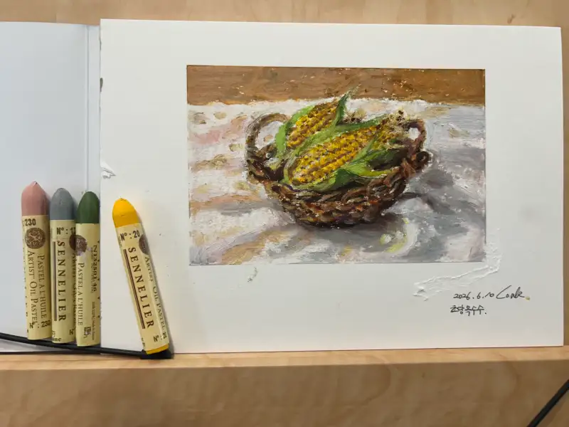 초당옥수수,드로잉로그
