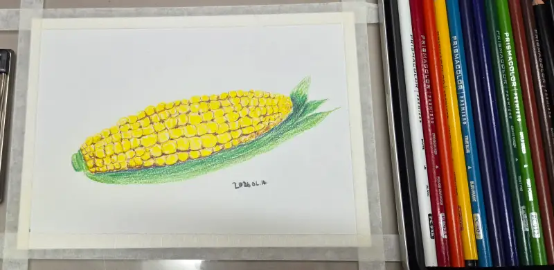 캔손몽발수채화지A5,프리즈마유성색연필12색