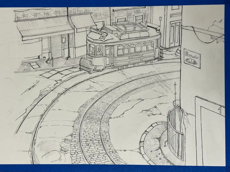 수채화,취미미술,즐거운,작업,interest,watercolor,Tram,그림,그리기,어반스케치,펜드로잉,그림기록,완성작